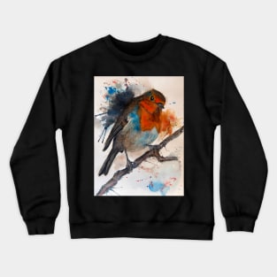 Robin Redbreast Watercolour Crewneck Sweatshirt